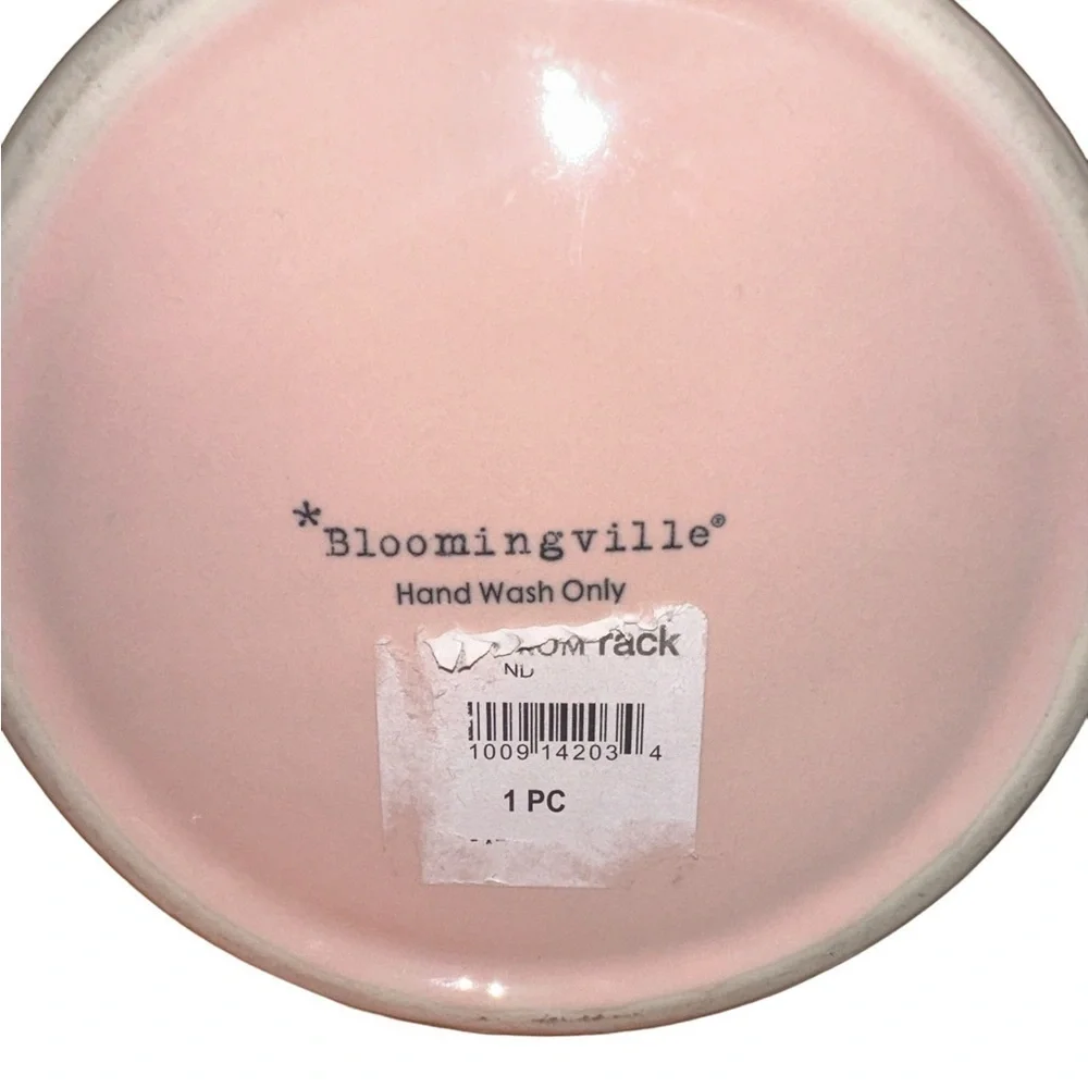 Bloomingville Ceramic Pitcher ping gold polka dots